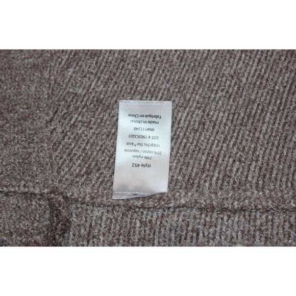 Barefoot Dreams CozyChic Lite Hooded Cardigan M Soft Brown Knit - Picture 9 of 9